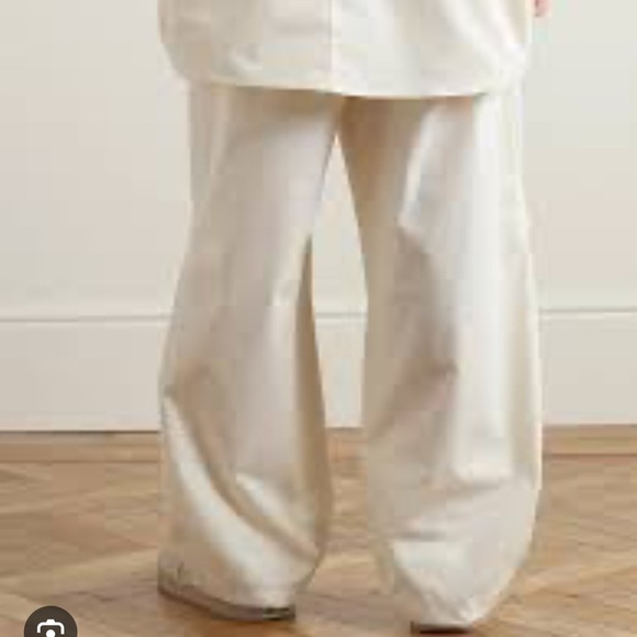 FEAR OF GOD ESSENTIALS Straight Leg Appliquéd Cotton-Blend Drawstring Trousers - Picture 1 of 9